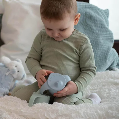  Familym Bioműanyag baba csőrös pohár tengerkék