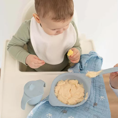  Familym Bioműanyag baba mélytányér tengerkék 