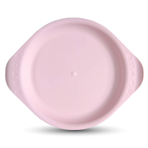  Familym Bioműanyag baba lapostányér púderrózsaszín (baba/gyermek tányér)