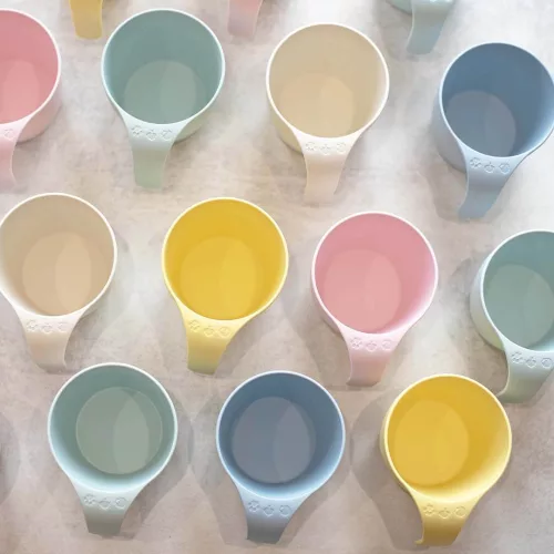  Familym Bioműanyag baba étkészlet szett 12 hónapos kortól púderrózsaszín