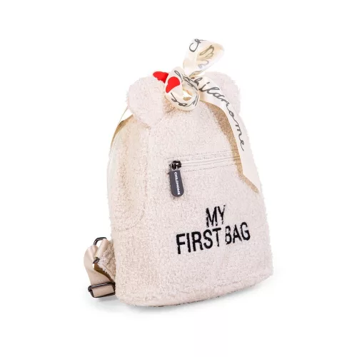 Childhome "My First Bag" Gyermek Hátizsák - Plüss - Törtfehér