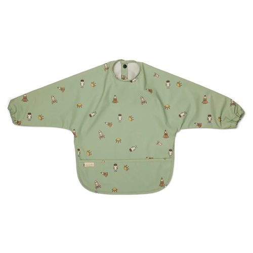 Nuuroo Luna etetőkabát- Light Green hosszú ujjú baba előke