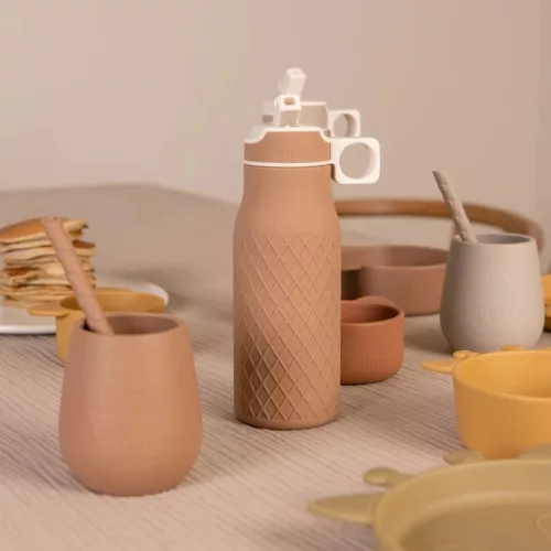 Nuuroo Isa szilikon ivópalack 400ml- Kavics baba-gyermek kulacs