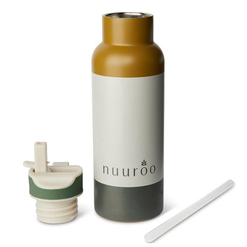 NUUROO Conrad ivópalack - 500 ml- Zöld mix gyermek kulacs rozsdamentes termosz
