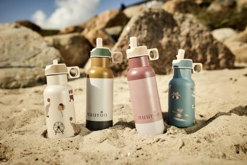 NUUROO Conrad ivópalack - 500 ml- Zöld mix gyermek kulacs rozsdamentes termosz