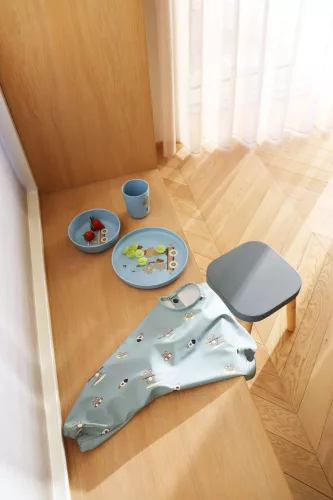 Nuuroo Marius PLA étkészlet 5 darabos -Dusty Blue gyermek és baba étkészlet