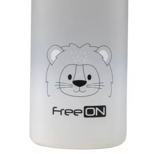 FreeON thermo kulacs 480ml- Szürke oroszlán