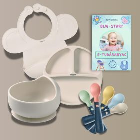   Kezdő csomag  BÉZS (hozzátápláláshoz) Előke, tányér, tál, kanál szett