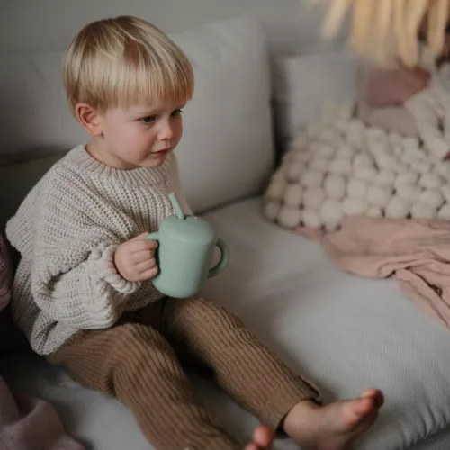 Natúr manna PRÉMIUM csomag Uniszex (hozzátápláláshoz) Előke, tányér, tál, kanál-villa szett, pohár