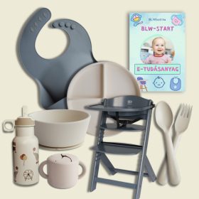   Friss szellő PRÉMIUM csomag Uniszex (hozzátápláláshoz) Előke, tányér, tál, kanál-villa szett, pohár