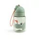 Done by Deer mini szívószálas kulacs, Playground, zöld baba-gyermek kulacs 280 ml