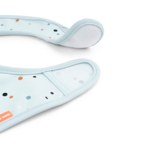 Done by Deer tépőzáras előke, 2db - Elphee, kék, baba előke