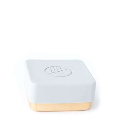 2 x Bambusz tároló utazáshoz - Kék & Szürke Eco Rascals uzsonnás doboz, nasi tartó