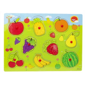 Gyümölcsös formaillesztő fa puzzle (formabeillesztő)
