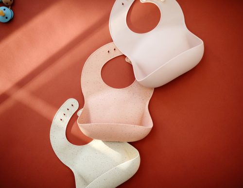 Előke (Púderrózsaszín) Mushie, baba előke