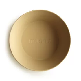   Mélytányér (Mustársárga) Mushie/K  (baba/gyermek tányér) műanyag