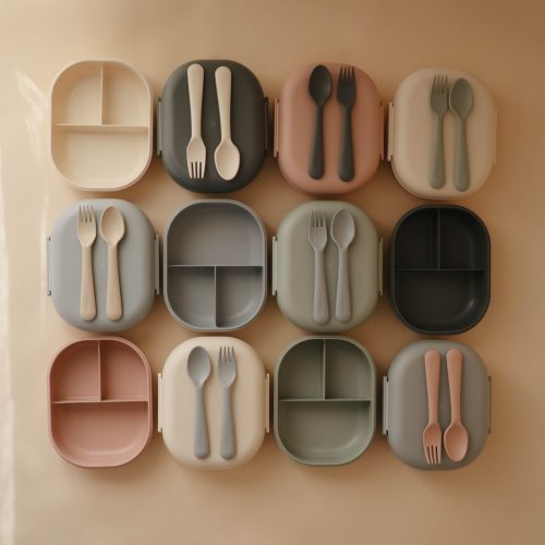 Mushie Uzsonnás doboz (Krémfehér) Mushie