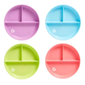   Munchkin tányér háromrekeszes tapadó aljú Stay Put 6hó tapadókorongos baba tányér