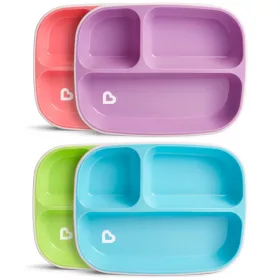   Munchkin tányér szett háromrekeszes csúszásmentes aljú Splash 2db 6hó baba tányér