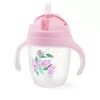 BabyOno itatópohár szívószállal füllel 240ml lila 1464/05 baba kulacs súlyozott