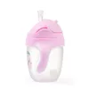 BabyOno itatópohár szívószállal füllel 240ml lila 1464/05 baba kulacs súlyozott