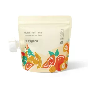   BabyOno tasak krémes,enyhén darabos ételekhez - újratölthető 150ml 5db 1467