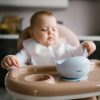BabyOno tálka szilikon tapadó aljú kék 1481/01 baba mély tányér