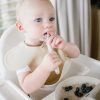 BabyOno tányér szilikon tapadó aljú háromrekeszes bézs 1482/04 osztott baba lapos tányér
