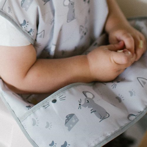 BabyOno előke vízálló Mouse 6hó-2év 1641/01 étkezéshez és játékhoz baba előke