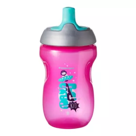   Tommee Tippee itatópohár - Sports Bottle sportkupakos 300 ml lányos baba kulacs