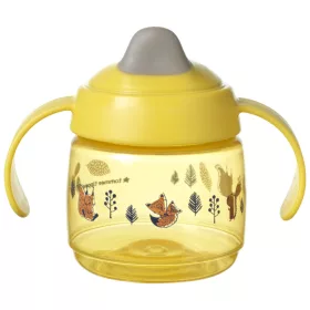   Tommee Tippee itatópohár - Superstar Weaning Sippee Cup csőrös 190ml 4hó sárga baba kulacs