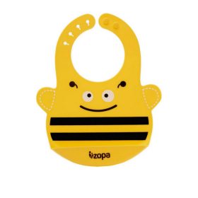 Zopa előke szilikon Méhecske, baba előke sárga
