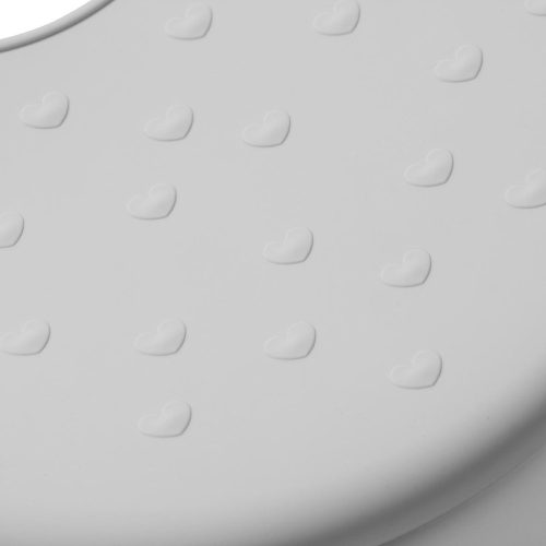 BabyOno előke szilikon állítható szürke Mosómedve 829/01, baba előke