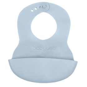   BabyOno előke - mûanyag puha állítható kék 835/02, baba előke