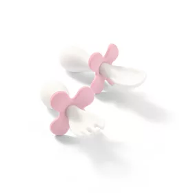   BabyOno evőeszköz-készlet - ergonomikus, dobozzal mályva 969/01 baba kanál, baba villa