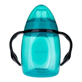   Akuku ivópohár szilikonos csőrös döntött 9 hó 280 ml türkiz baba kulacs