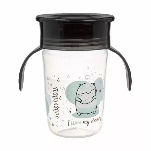 Akuku itatópohár csöpögésmentes 240 ml 360 fok I love my daddy