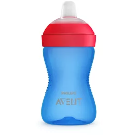   Philips AVENT itatópohár puha csőrös harapásálló 300ml 9hó fiús gyermek kulacs
