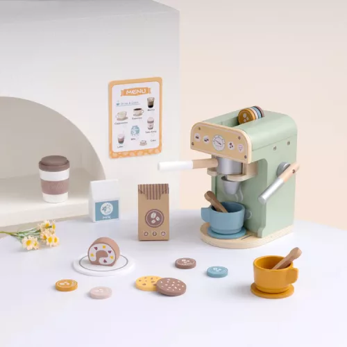 Tooky Toy fajáték kávéfőző pasztel