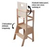 MecanWood konyhai fellépőhöz extra hátsó Panel – Natúr fa