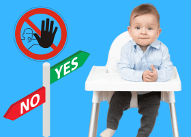 Ülhet a baba etetőszékben, ha nem tud ülni?